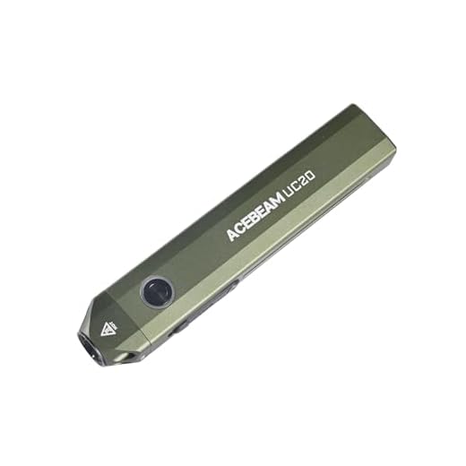 ACEBEAM UC20 aufladbare EDC Flache Taschenlampe mit rotem Licht, UV und weißer LED Kombination, 1000 Lumen Kleine Taschenlampe, Extrem Hell für Camping, Notfälle, Zuhause