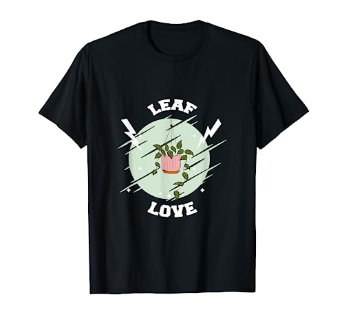 Leaf Love Retro Plant & Gardener Designs Presente Camiseta