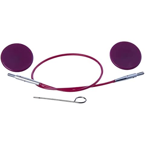 KnitPro KP10500 20cm Single Cable to make 40cm Interchangeable Needle Purple Cover