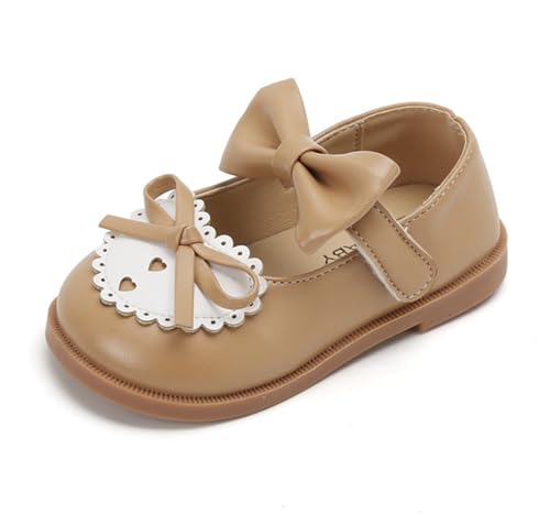 Baby Girls Mary Jane Flats Anti-Slip Rubber Sole Shoes Bowknot Princess Wedding Dress Shoe Prewalker
