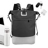 Mochila impermeable de 25 litros con cierre superior enrollable para exteriores, Refer to