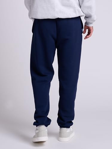 Image of Russell Athletic Men's Dri Power Fleece Elastic Bottom Sweatpants, Relaxed Fit, Moisture Wicking, with or Without Pockets