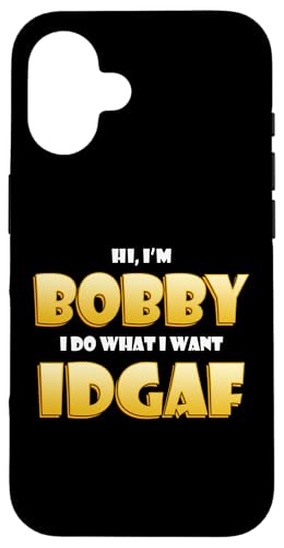 Bobby Costume IDGAF Funny Meme Halloween Costume For Bobbys �X�}�z�P�[�X iPhone 16 �p