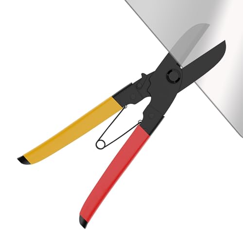 Tijeras para metales,Tijeras de metal - Tijeras de corte de de aviación de acero,Tijeras de corte de robustas, tijeras para alambres de cables, hierro fino, cartón
