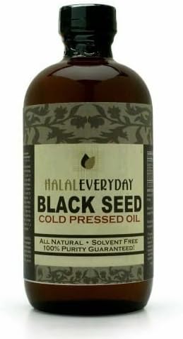 Black Seed Oil - 16 oz Glass Bottle. 100% Pure & Cold-Pressed. Unfiltered, Undiluted, Raw. Non-GMO & Vegan Nigella Sativa (Black Cumin). Hexane & preservatives Free. Dark & Potent