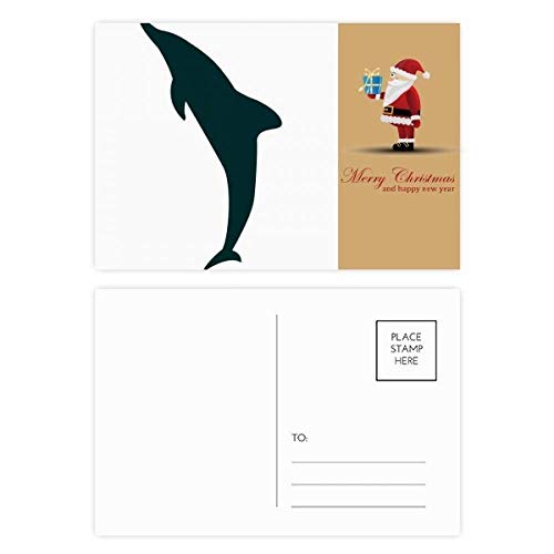Cartes postales dauphin Père Noël idée cadeau de correspondance