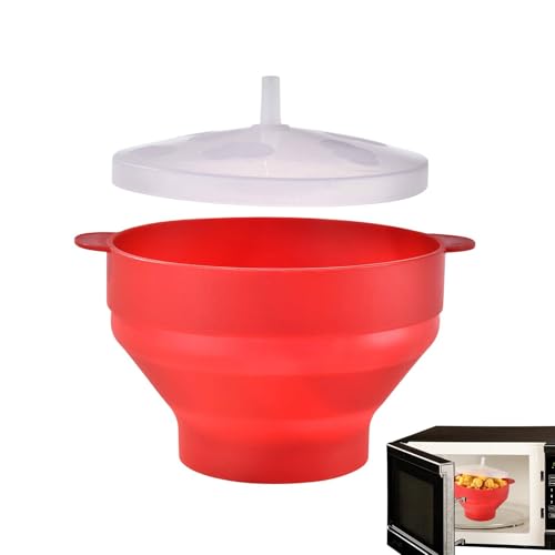 Cuenco de microondas para máquina de palomitas de maíz, palomitas de maíz de microondas | Cuenco de palomitas de maíz reutilizable para microondas, cuenco de palomitas de maíz con tapa para cocina e