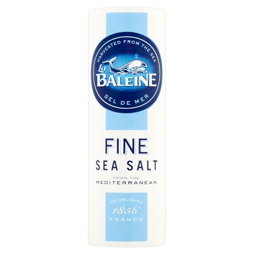 La Baleine Salt, Fine Sea Salt Shaker for Cooking and Seasoning, 250g