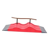 Gogogmee Finger Skateboard Ramp Mini Skate Park Prop for Smooth Reusable Plastic Ramp Fingerboard Training Accessory Enhances Coordination and Flexibility Game Part