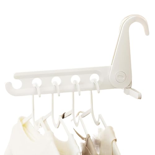 Hogvinnatil Secador de ropa plegable plegable para secado de ropa, gancho de lavandería de cinco hoyos, colección de secado de viaje para combinar, para lavandería y habitación