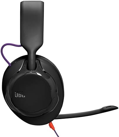 JBL Quantum 250 - Wired multiplatform Gaming Headset, 50mm Carbon Dynamic Drivers for Rich JBL Quantum Spatial Sound, Cardioid Noise Cancelling Boom mic, & Ultra-Light Comfortable Design (Black) - 5