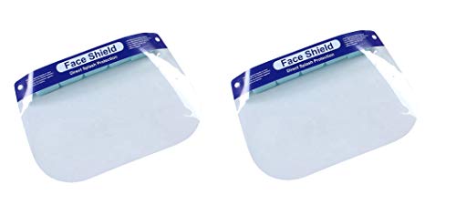 Godmorn Vizieren, 2 stuks veiligheidsmaskers met hoofdkussen, transparante folie tegen water, stof en spatten, beschermt de ogen en het gezicht voor vrouwen en mannen