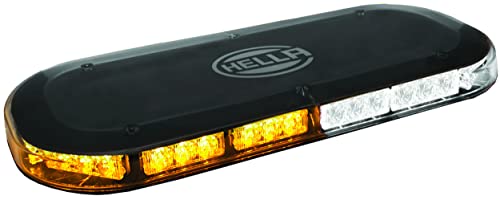 Hella H27997021 barra LED fija ámbar y blanca para vehículos de servicio