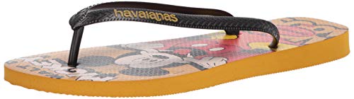 Havaianas Women s Disney Stylish Flip Flop Sandal, Mustard, 12 13 M US