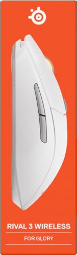 Rival 3 Wireless Gen 2 - Mouse Gaming - 2,4 GHz e Bluetooth - Sensore ottico TrueMove Air da 18000 DPI - Durata 60 milioni di clic - Leggero - Piedini 100% PTFE - Bianco - Mouse gaming - Immagine 15