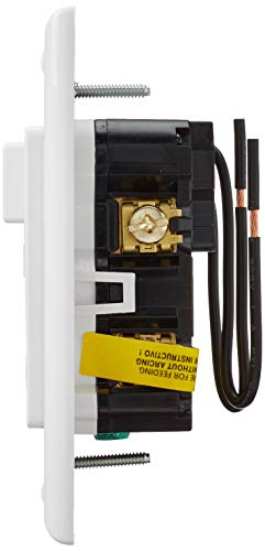 Leviton Afsw1-W Smartlockpro Outlet Branch Circuit (Obc) Combination Arc-Fault Circuit Interrupter With Switch, Wallplate Included, 15-Amp, 120-Volt, White #TOP4