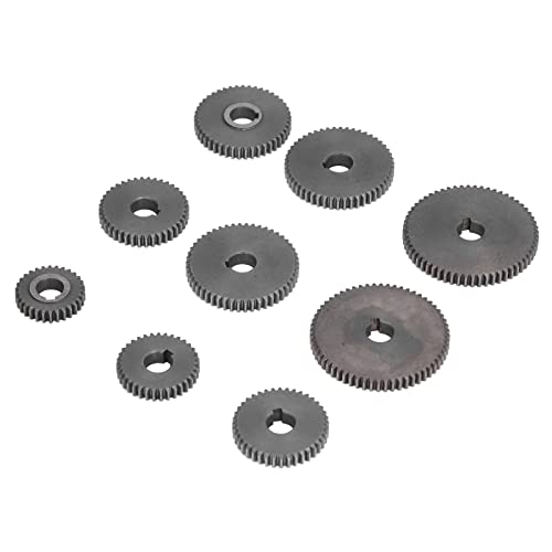 Image of 9Pcs Metal Gear Set Mini Lathe Cutting Machine Gears
