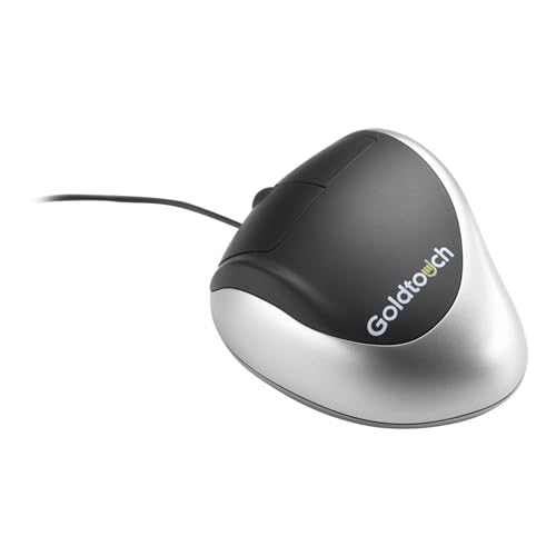 Souris ergonomique pour gaucher contre mal de canal carpien Goldtouch