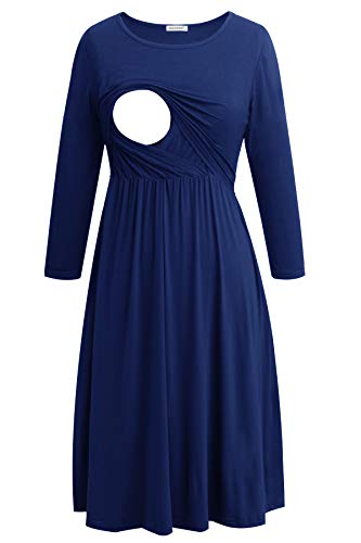 Robe d'allaitement allaiter sereinement en public vêtement bleu M