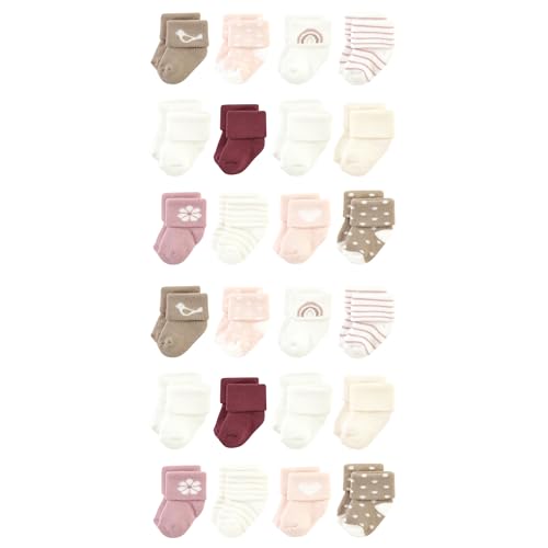 Image of Hudson Baby Unisex Baby Cotton Rich Baby Terry Socks 24-Pack