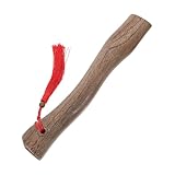 Gogogmee Kurzer Axtgriff aus Karbonisiertem Rutschfester Ersatz Holzgriff für Outdoor Camping...