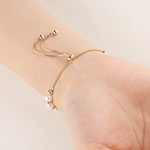 HZMAN Evil Eye Bracelet for Women 14K Gold Plated Saint Benedict Medal Retro Blue Eye Bead Luck Protection Stretch Bracelet Jewelry Gift4