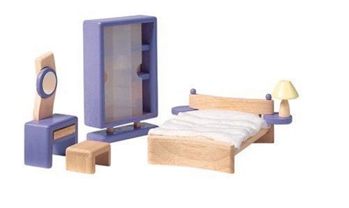 PLAN TOYS 39744400  - Dormitorio Moderno para casa de muñecas