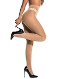 HONENNA Semi Opaque Silky Women Pantyhose Tights Invisibly Toe Reinforced 60 Den