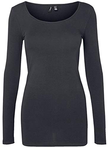 VERO MODA Damen VMMAXI My LS Soft Long U-Neck GA 2er Pack 10167784, Ombre Blue/Ombre Blue, XXL – Ansicht 5