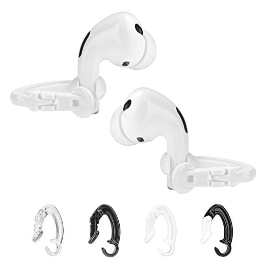 Zhonglit Sport Ear Hooks Compatible with Airpods 1, 2 and Pro, Anti-Slip Earbud Clips Ear Holder Accessories for Running, Cycling and Other Indoor-Outdoor Activities White