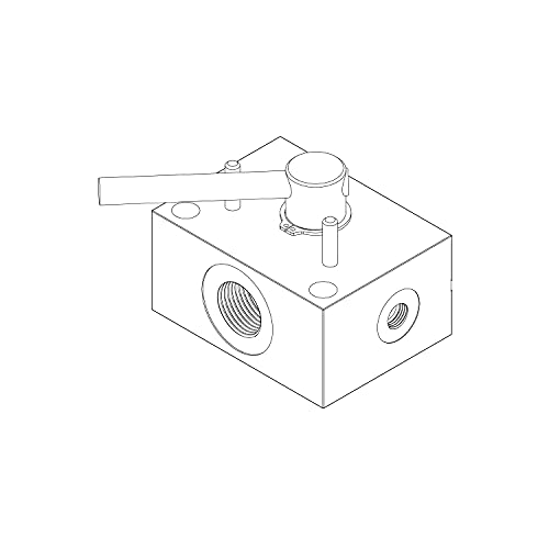 Hydraulic Rotary Selector Diverter Valve, 3 Way, 40 GPM, 5000 PSI, 12