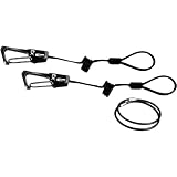 G3 Ski Leash, Coiled, Pair, Black, EA, 8916