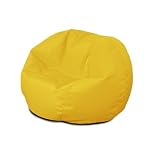 Bags of Beans Wipe Clean Kids Bean Bag Chair with Filling Included - Outdoor Kiddies Beanbag Seat - Machine Washable Childrens Beanbag Furniture for Girls & Boys - 67 x 48cm (Yellow)