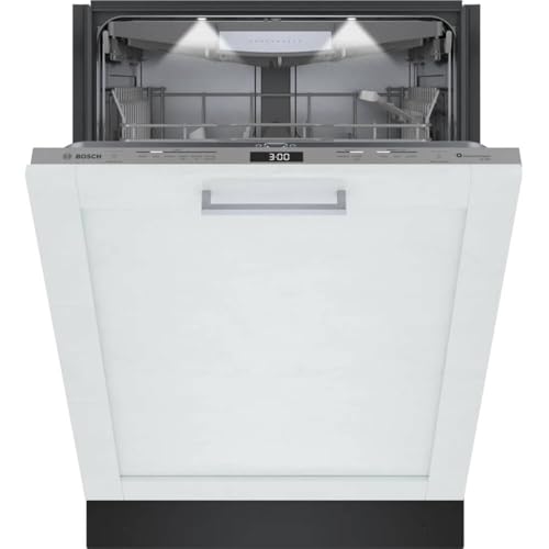 Bosch Benchmark Series 24 in. Custom Top Control Tall Tub Dishwasher with Stainless Steel Tub, 39 dBA SHV9PCM3N