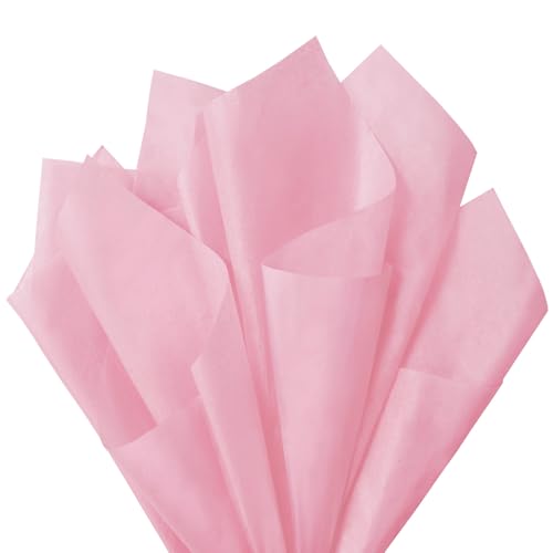 Image of 120 Sheets 20 inchX14 inch Pink Tissue Paper for Gift Bags Wrapping, Art Tissue Paper Bulk for Weddings Birthday Party Crafts Decoration