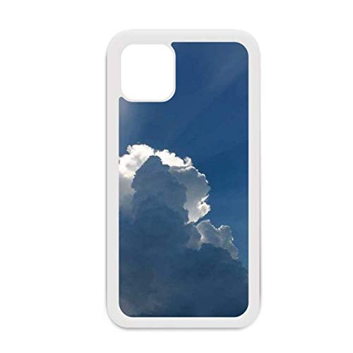 Coque Apple iPhone 12 Pro Max Sunshine au design de nuages blancs pour une protection élégante