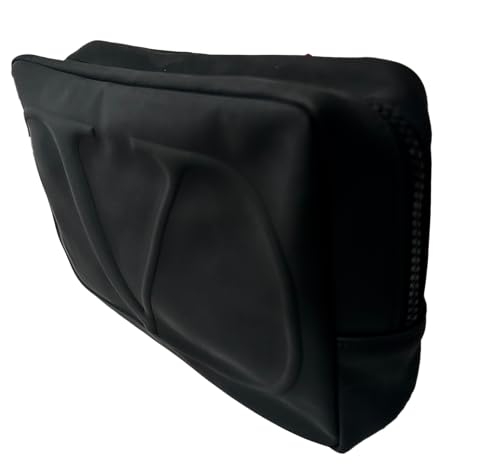 Valentino Black Large Zip Clutch