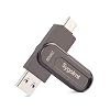 256GB USB Flash Drive for iPhone Photo Stick Thumb Drive, 2-in-1 USB C + USB A, External Storage Jump Drive for Picture Video Data Backup, High Speed Memory Stick USB Drive for iPhone/iPad/Android/PC