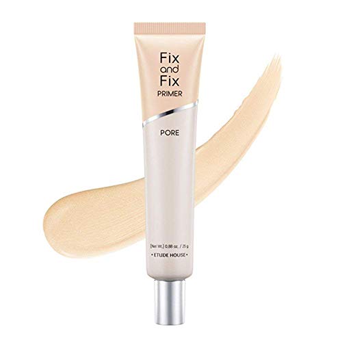 ETUDE HOUSE Fix And Fix Pore Primer | The Gel-Type Primer Controls Sebum Level and Effectively Covers Pores and Corrects Skin's Impurities, Making Skin Soother