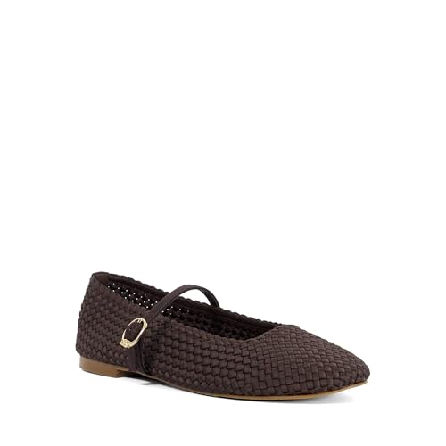 Image of Dune London Ladies HOSTA Mary Janes Pointed Flats Size UK 6 Ballet Pumps Brown