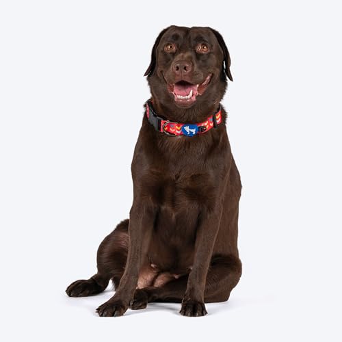 Image of HUFT Heart to Heart Dog Collar - Red - L
