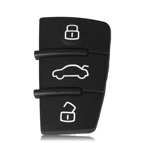 AUTOZOCO Boutons de clé de voiture 3 boutons compatible avec Audi