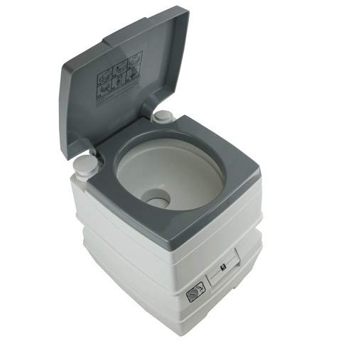 Tuff Stuff Overland TS-TOILET-5 5 Gallon Flushable Portable Outdoor Toilet With Removable Holding Tank