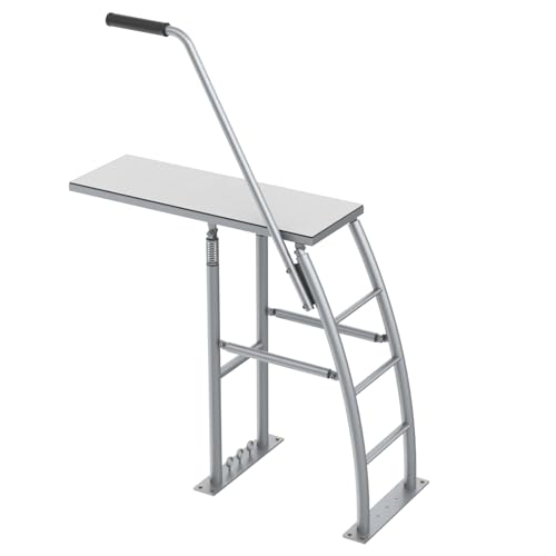 THOOUM 41.3" Dock/Boat/Deck Diving Board Platform with Hand Rail, Heavy Duty Boarding Platform with Foam Pad Surface for Diving