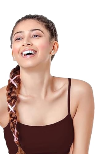 Image of Pack of 4 Solid Beginner Bras for Girls /Kids & Camisole | Soft & Stretchy |Regular Fit | 100% Cotton