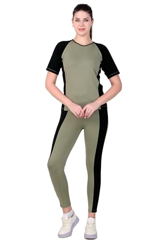 Image of Benzos Women's Body Fitted Gym Running Sports Track Suit | Regular Casual Fit | Track Suit for Girls & Women | Fabric - Polyester Blend