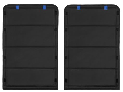 Image of funomo 2 Pack RV Door Window Shade Cover - RV Blackout Window Cover with UV Protection and Privacy Features (25 * 16 in) Foldable Hook and Loop Fastener, Waterproof Thickened Oxford Fabric