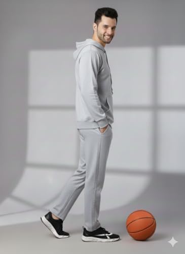 Image of Mack Jonney Solid Track Suit for men | Co-ord Set | Warm Fleece Tracksuit Set | Full Sleeve Hoodie