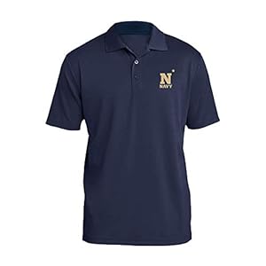 UGP Campus Apparel AP07 – US Naval Academy Midshipmen Primary Logo LC Polo – Large – Navy