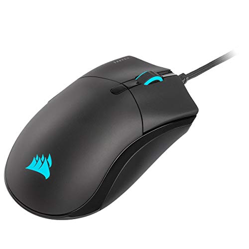 Image of Corsair SABRE RGB PRO CHAMPION SERIES FPS /MOBA Gaming Mouse -Ergonomic Shape for Esports and Competitive Play -Ultra-Lightweight 74g -Flexible Paracord Cable - QUICKSTRIKE Buttons with Zero Gap, Black